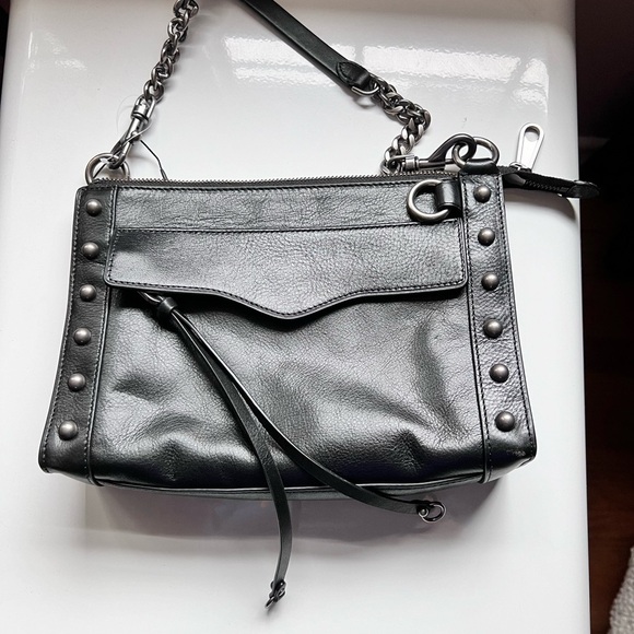 NWT Rebecca Minkoff M.A.B. Crossbody with Studs LEATHER - Picture 1 of 9